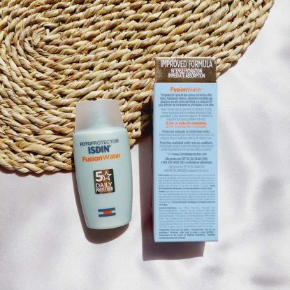 کرم ضدآفتاب فیوژن واتر ایزدین spf 50 حجم 50 میل اسپانیایی