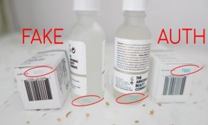 original & fake ordinary serum